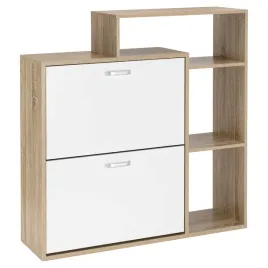 szafka-na-buty-obuwie-waska-biala-dab-sonoma-z-regalem-polki-do-przedpokoju