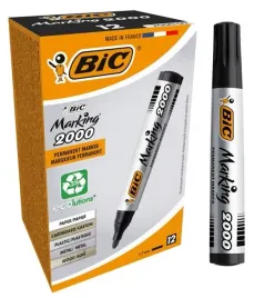 bic-zestaw-12x-marker-permanentny-2000-czarny-okragla-koncowka-alkoholowy