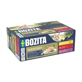 bozita-mus-dla-kota-mix-kurczak-wolowina-indyk-bez-zboz-postbiotyki-12x85g