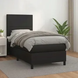 vidaxl-lozko-kontynentalne-z-materacem-czarne-ekoskora-90x200-cm