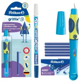 zestaw-do-nauki-pisania-pioro-wieczne-pelikan-griffix-neon-naboje-zmazik