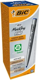 bic-zestaw-fine-pocket-marker-permanentny-niebieski-alkoholowy-x12