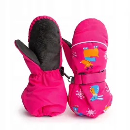 rekawiczki-dzieciece-zimowe-narciarskie-grube-nieprzemakalne-cieple-rozowe