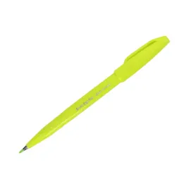 pisak-pedzelkowy-marker-do-kaligrafii-pentel-sign-pen-brush-ses15-limonkowy