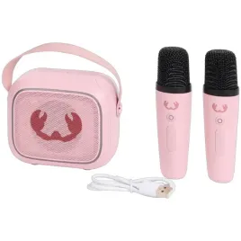 zestaw-przenosny-fresh-n-rebel-karaoke-kids-glosnik-2-x-mikrofon-rozowy