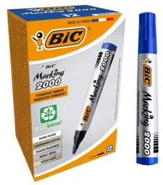 bic-zestaw-marker-permanentny-2000-niebieski-okragla-koncowka-alkoholowy-12