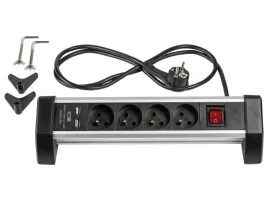listwa-zasilajaca-aluminiowa-biurkowa-rowi-4-gn-2-x-usb-15m