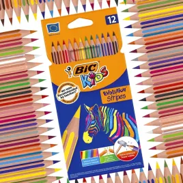 bic-kids-evolution-stripes-kredki-olowkowe-bezdrzewne-dla-dzieci-12-kolorow