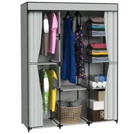 szafa-materialowa-garderoba-tekstylna-na-ubrania-buty-skladana-szara-regal