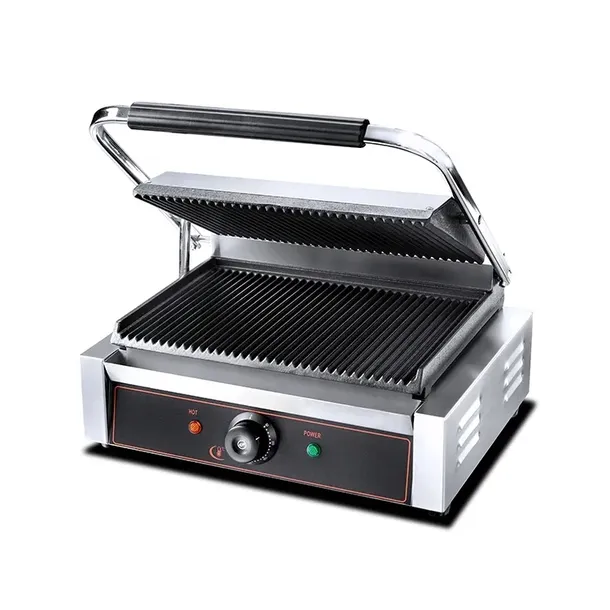 Grill kontaktowy Elektryczny ryflowany Nowy Profesjonalny 2,2KW