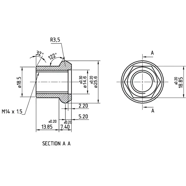 nakretka-sruby-kola-m14-stan-nowy