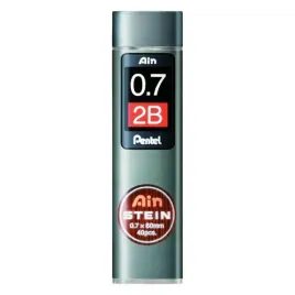 grafity-do-olowkow-pentel-ainstein-07-2b-duza-fiolka-40-sztuk-xl