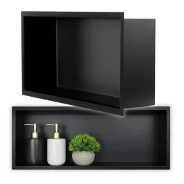 polka-wnekowa-lazienkowa-scienna-45x20x10cm-czarny-matowy-prysznicowa-klej