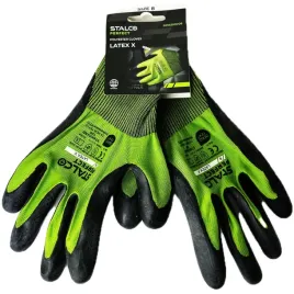 rekawice-stalco-poliester-latex-x-zielone-8-para