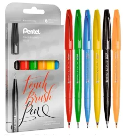 pisaki-pedzelkowe-pentel-touch-sign-brush-pen-6-kol-ses15c-st6abcdfgspl