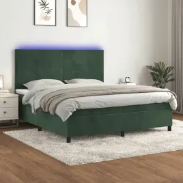 vidaxl-lozko-kontynentalne-z-materacem-i-led-zielony-aksamit-180x200cm