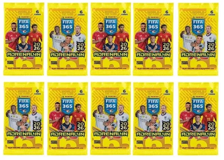 10 SASZETEK - FIFA 365 2026 PANINI ADRENALYN XL - karty piłkarskie