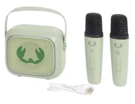 zestaw-przenosny-fresh-n-rebel-karaoke-kids-glosnik-2-x-mikrofon-zielony