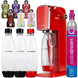zestaw-saturator-sodastream-art-red-trzy-butelki-naboj-dodatki