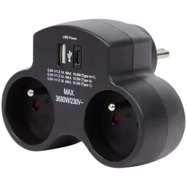 rozgaleznik-zlodziejka-podwojny-1-x-usb-1-x-usb-c-czarny