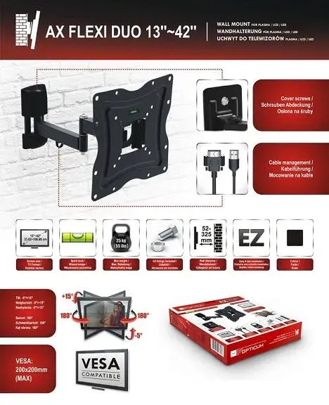 uchwyt-scienny-do-lcd-opticum-ax-flexi-13-42-duo