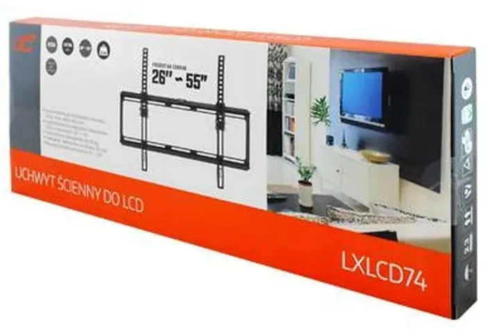 uchwyt-scienny-lcd-32-55-czarny-lcd74-typ-staly
