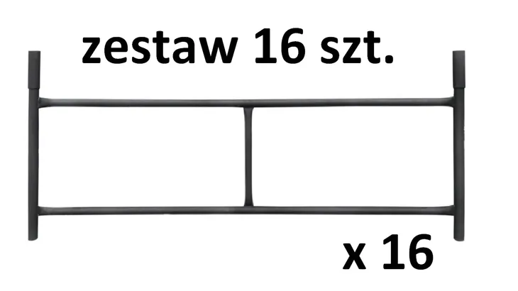 Rusztowanie warszawskie - 16 sztuk zestaw rusztowania budowlanego