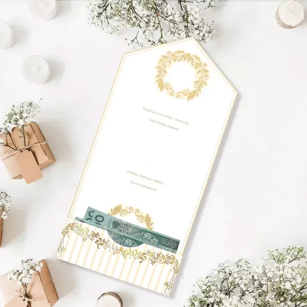 karnet-a5-komunijny-paski-stan-nowy