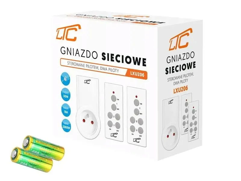 gniazdo-sieciowe-sterowane-2x-pilot-stan-nowy