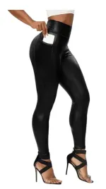 riojoy-legginsy-damskie-czarne-imitacja-skory-wysoki-stan-rozmiar-l