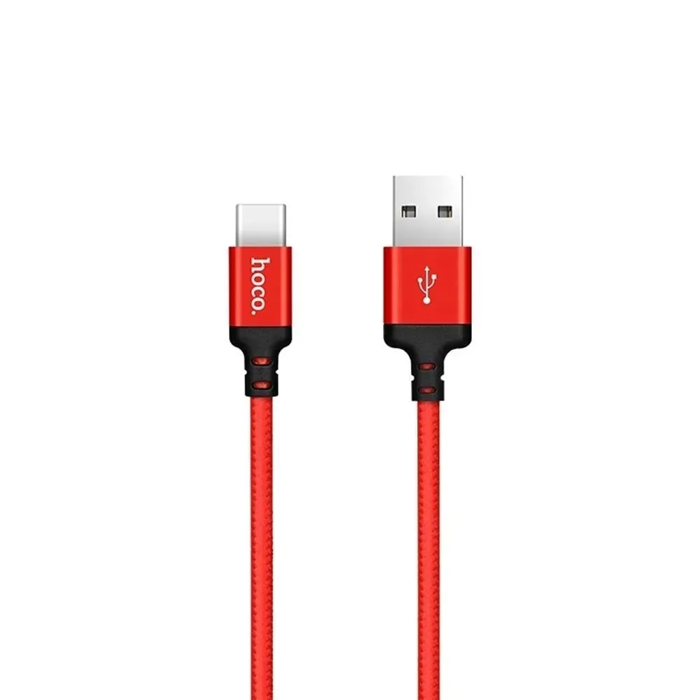 hoco-x14-times-speed-typ-c-czerwony-kabel-2m-stan-nowy