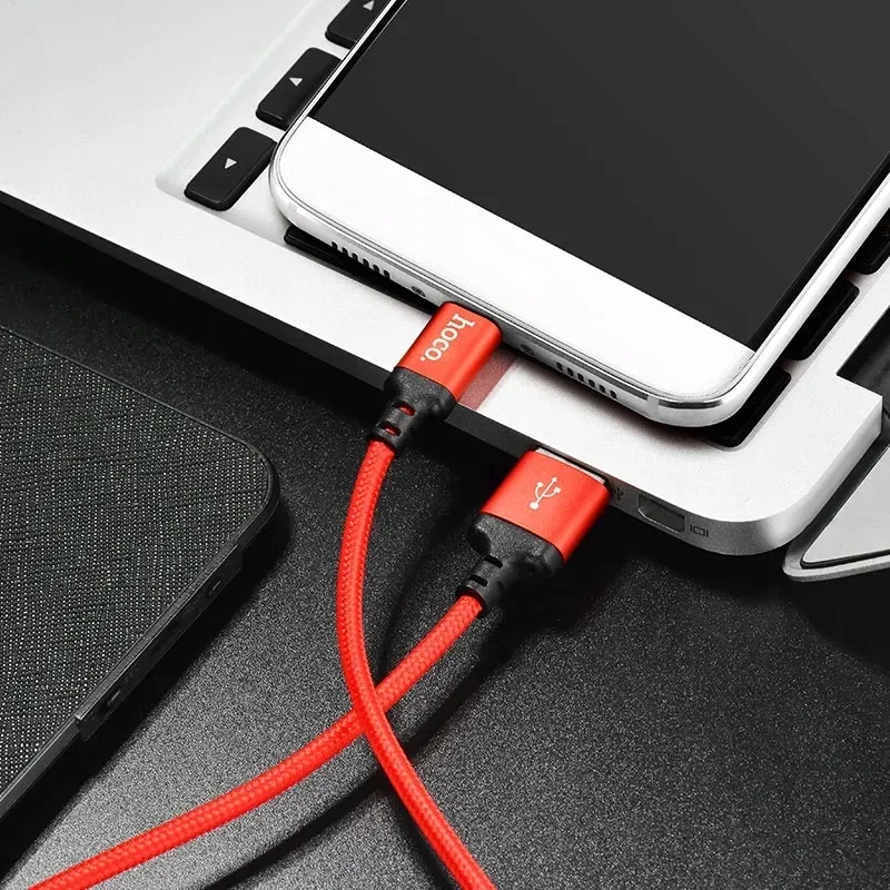 hoco-x14-times-speed-typ-c-czerwony-kabel-2m