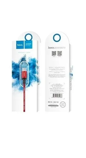 hoco-x14-times-speed-typ-c-czerwony-kabel-2m-kod-producenta-x14