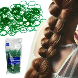 gumki-silikonowe-do-wlosow-warkoczy-wytrzymale-zielony-rozmiar-s-1300szt