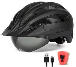 funwict-kask-rowerowy-dla-doroslych-z-lampka-led-daszkiem-i-goglami