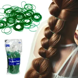 gumki-silikonowe-do-wlosow-warkoczy-wytrzymale-zielony-rozmiar-m-1300szt
