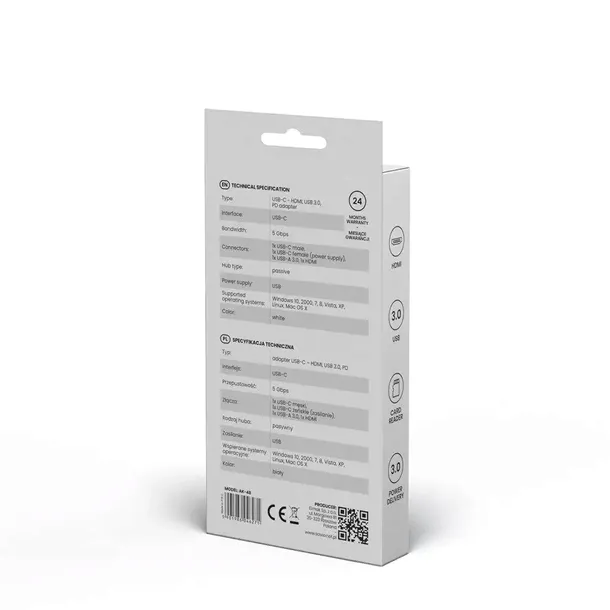 hub-usb-typ-c-hdmi-usb-3-0-pd-ak-48-kod-producenta-savio-ak-48