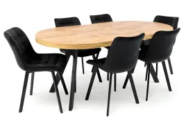 stol-okragly-rozkladany-o110-210-cm-dab-craft-6-krzesel-velvet-czarny