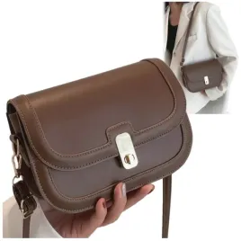 torebka-damska-brazowa-ciemna-skorzana-na-ramie-listonoszka-pasek-eko-d08