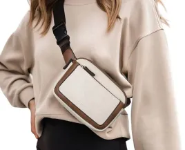 damska-nerka-saszetka-crossbody-sportowa-na-ramie-kremowa-brazowa-pojemna