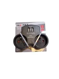 gniazdo-elektryczne-rozgaleznik-promax-czarny-2-gniazda-2-x-usb-a