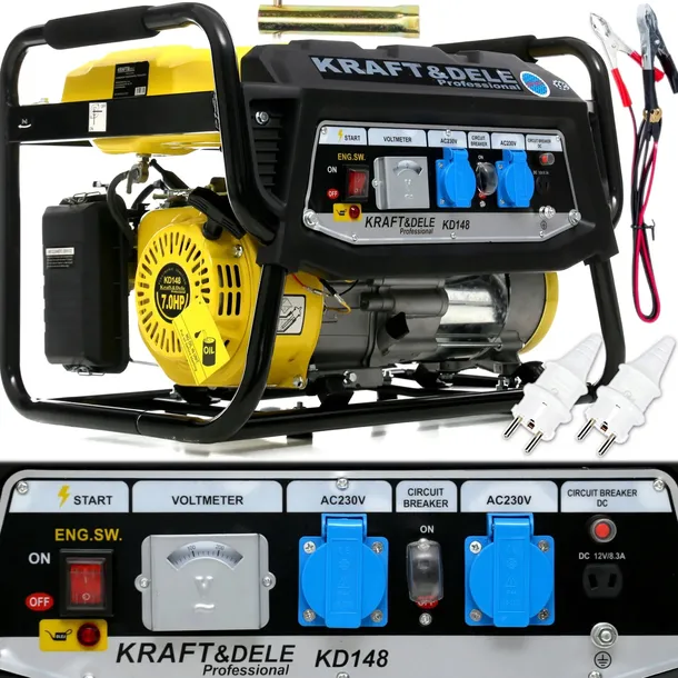 AGREGAT PRĄDOTWÓRCZY GENERATOR PRĄDU 7KM AVR 3500W
