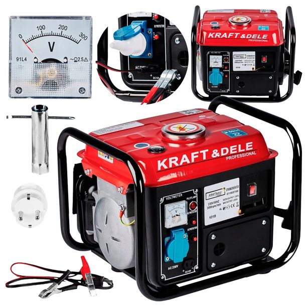 AGREGAT PRĄDOTWÓRCZY JEDNOFAZOWY 1200W GENERATOR PRĄDU PRZENOŚNY BENZYNA