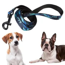 smycz-tradycyjna-dla-malego-sredniego-psa-z-raczka-i-modnym-nadrukiem-s