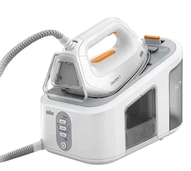 Żelazko z generatorem pary Stacja parowa Braun CareStyle 3 IS3132 WH