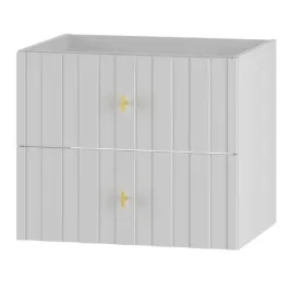 biala-szafka-lazienkowa-elegante-60-cm-wiszaca-2-szuflady-zlote-uchwyty