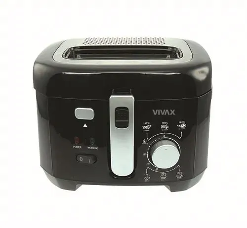 FRYTKOWNICA TRADYCYJNA OLEJOWA VIVAX DF-1800B CZARNA 1800W 2.5L