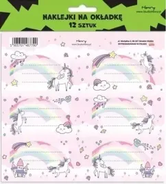 naklejki-na-zeszyty-unicorn-tecza-12szt