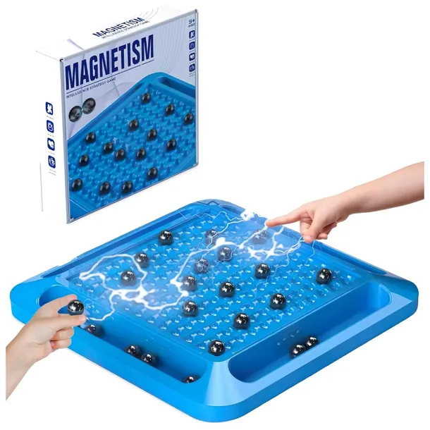 MAGNETYCZNA GRA W SZACHY KAMIENIE MAGNETYCZNE KULKI GRA LOGICZNA 20 KULEK