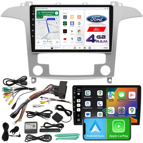 RADIO SAMOCHODOWE NCS D9 Ford S-Max 2006-2015 ANDROID 4GB LTE
